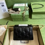 GUCCI Matelasse Leather Small Handbag Model: 724499